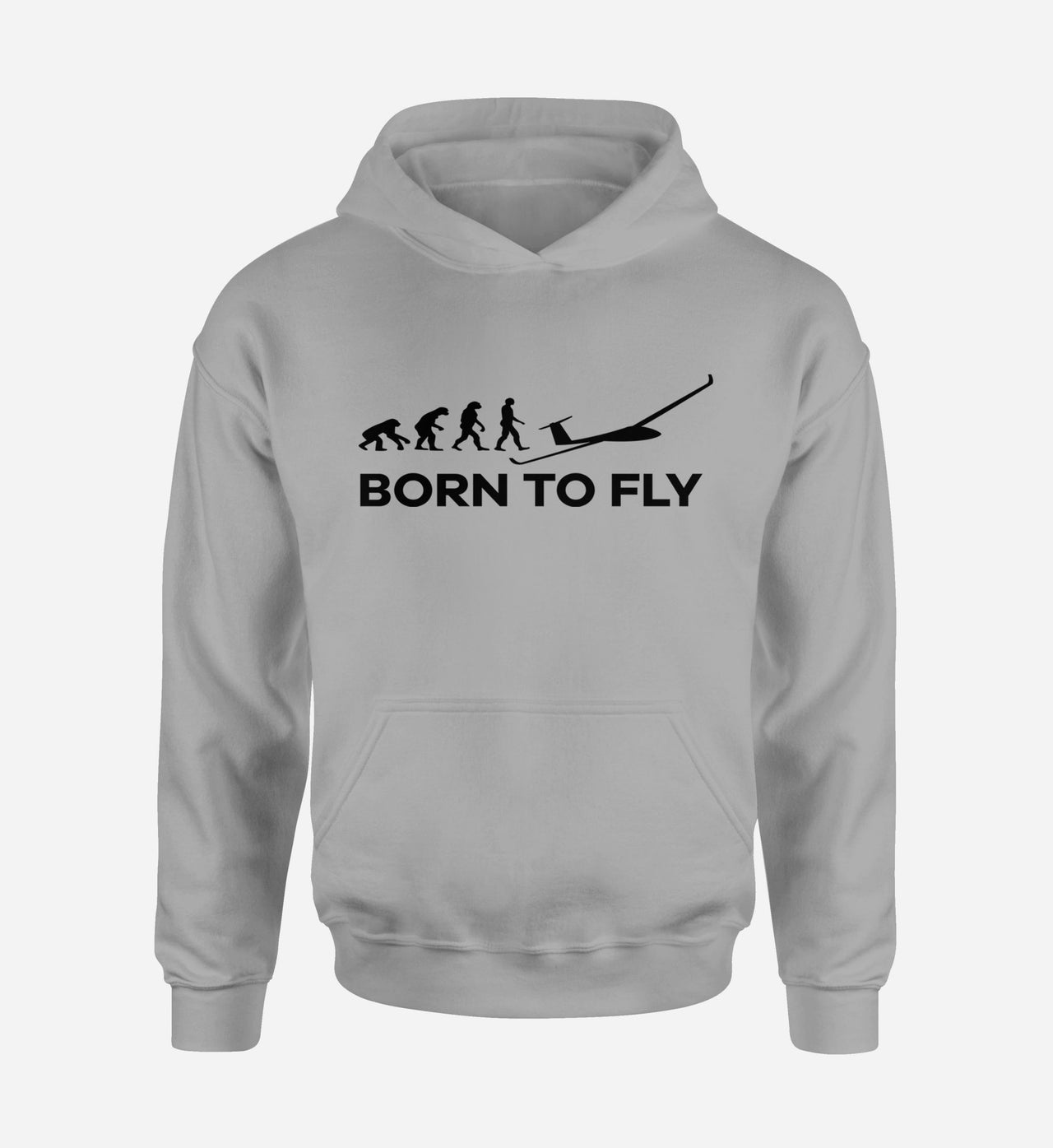 Born To Fly Glider Designed Hoodies