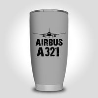 Thumbnail for Airbus A321 & Plane Designed Tumbler Travel Mugs