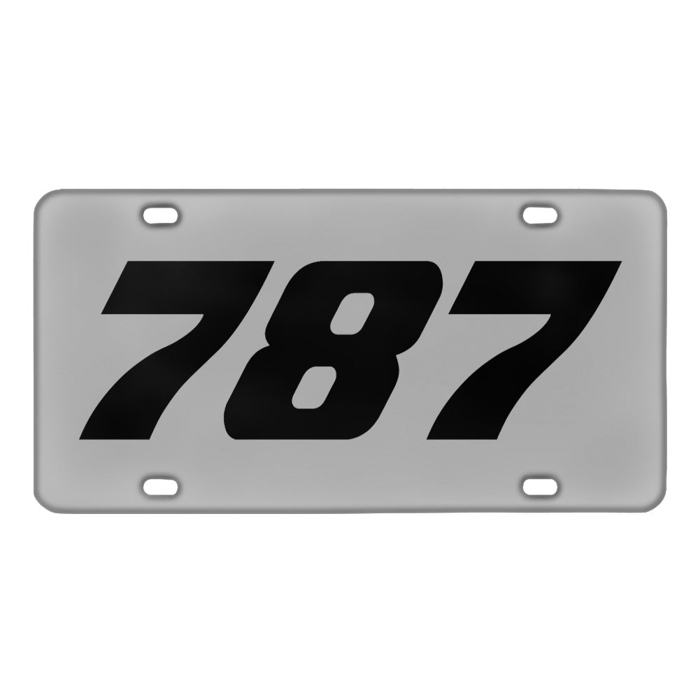 Boeing 787 Metal License Plate - view 7