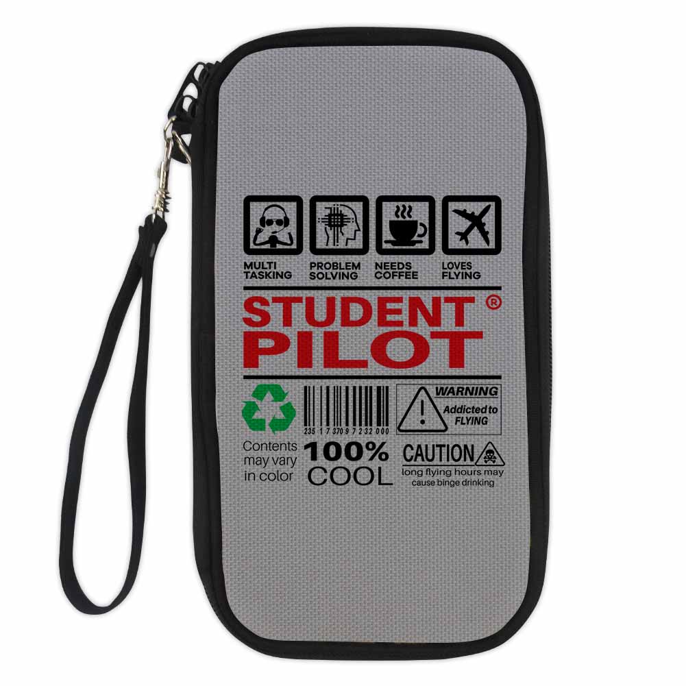 Student Pilot Label Designed Travel Cases & Wallets