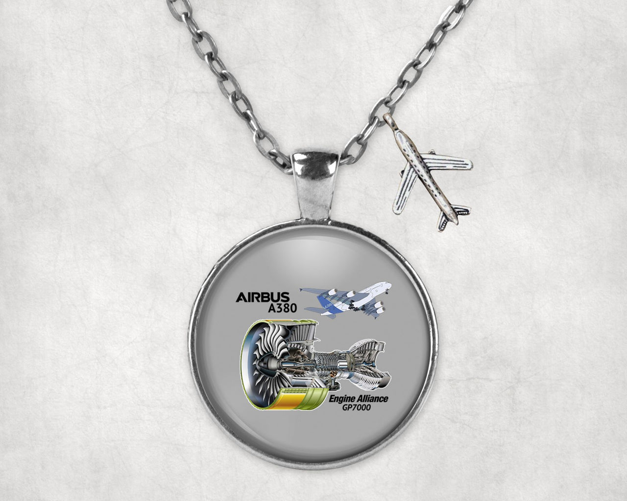 Airbus A380 & GP7000 Engine Designed Necklaces