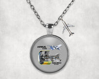 Thumbnail for Airbus A380 & GP7000 Engine Designed Necklaces