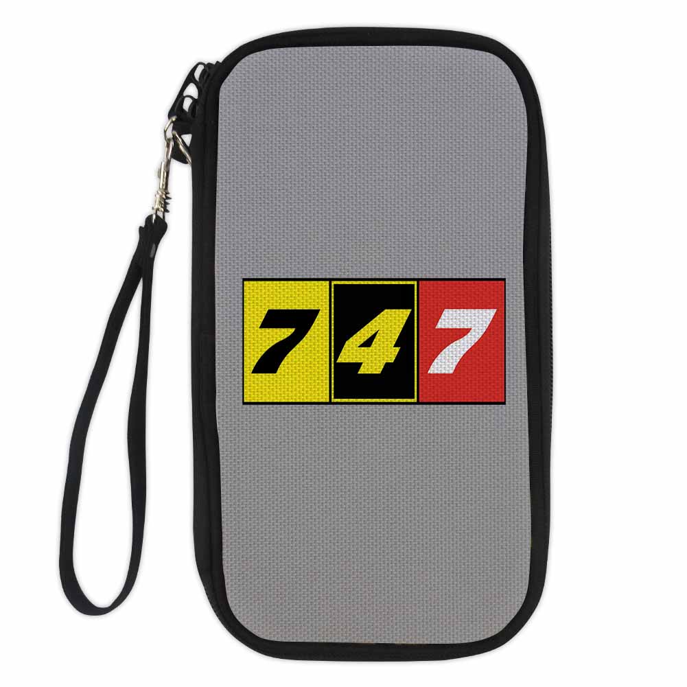 Flat Colourful 747 Designed Travel Cases & Wallets