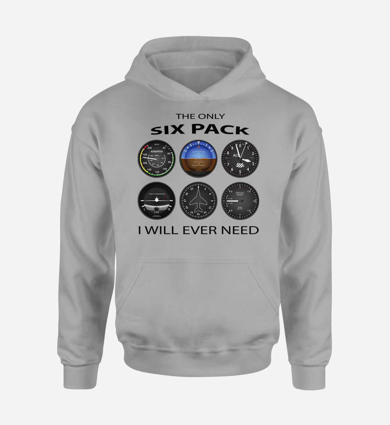 The Only Six Pack I Will Ever Need Designed Hoodies