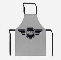 Thumbnail for Born To Fly & Badge Designed Kitchen Aprons