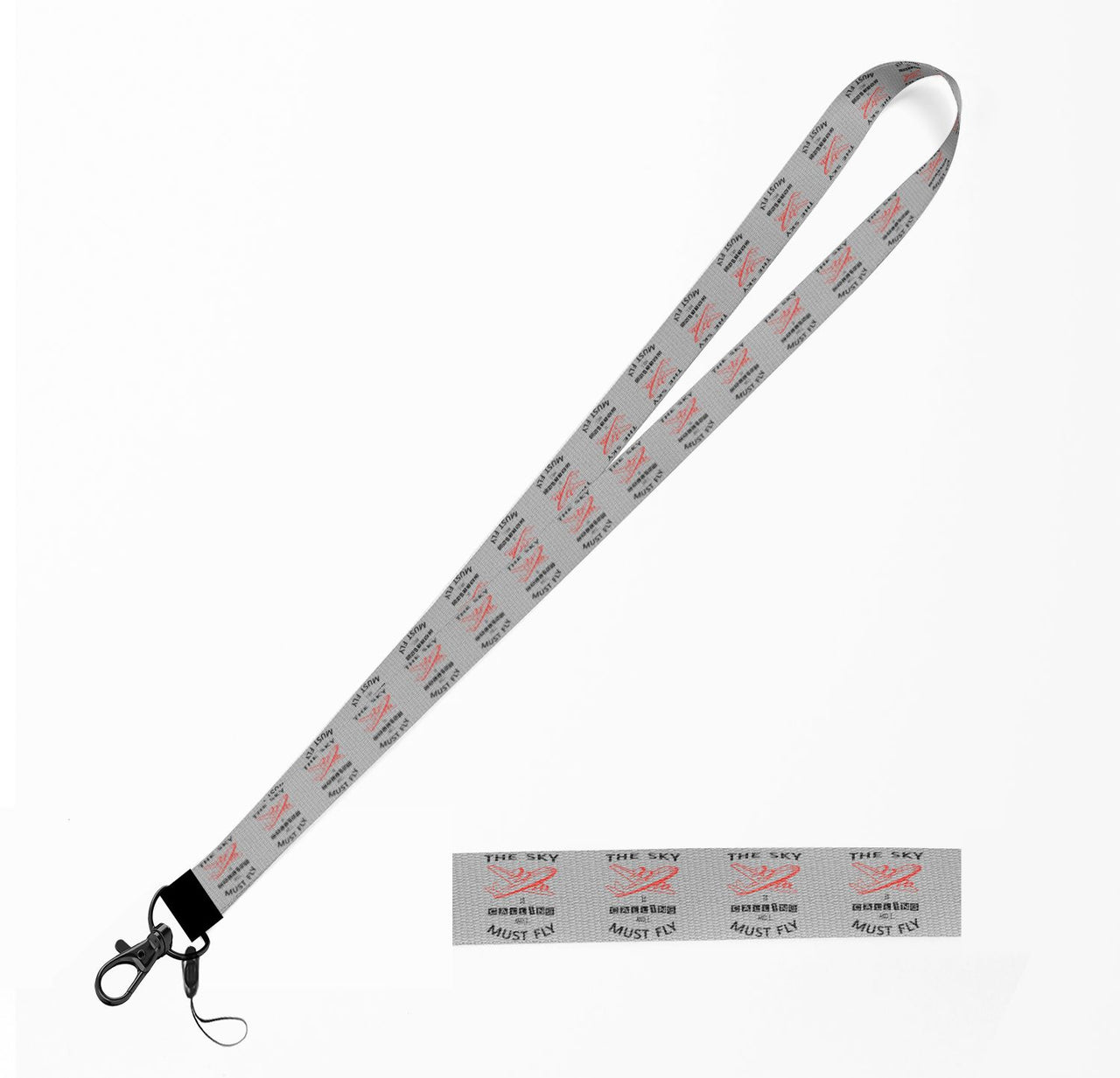 The Sky is Calling and I Must Fly Designed Lanyard & ID Holders