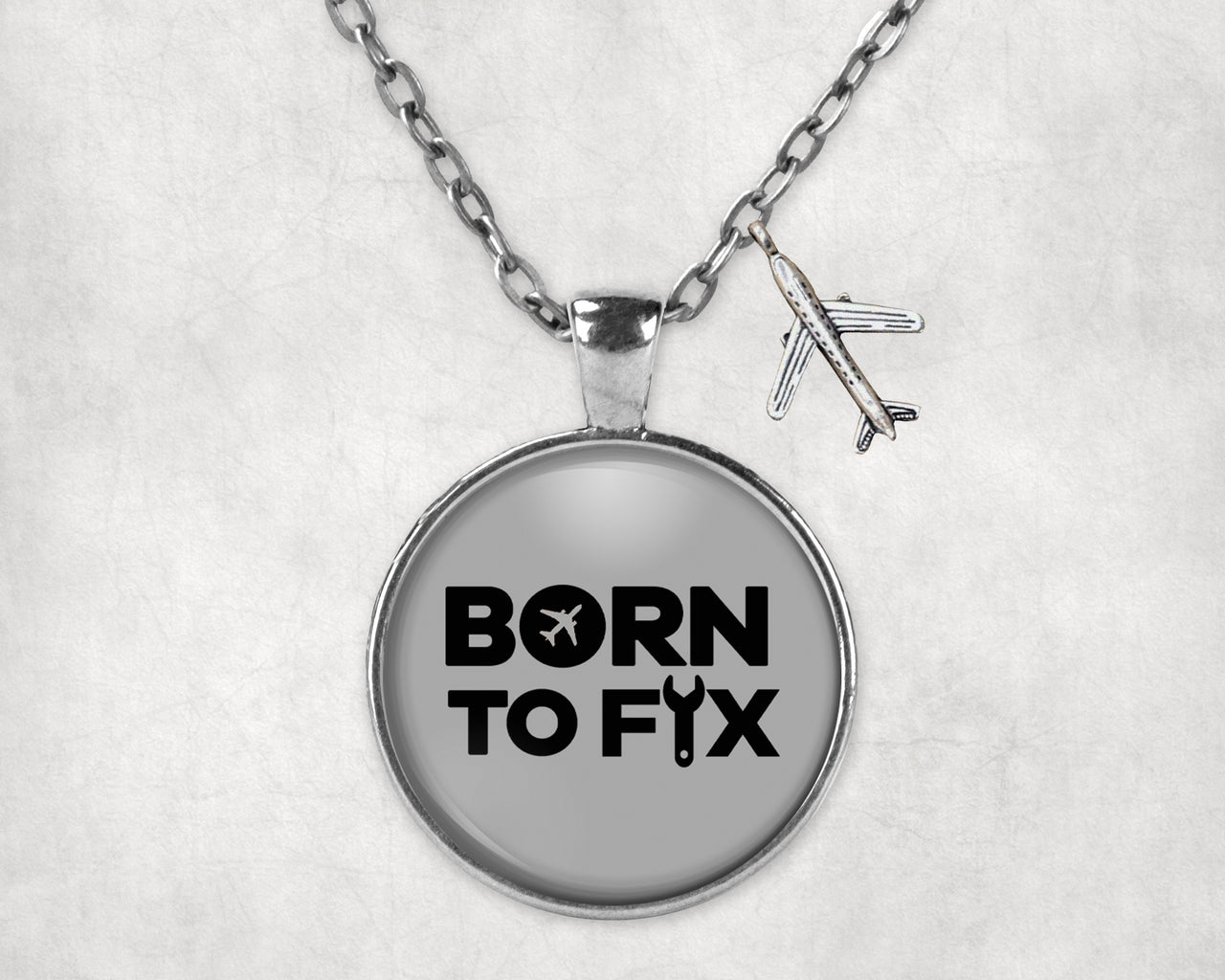 Born To Fix Airplanes Designed Necklaces