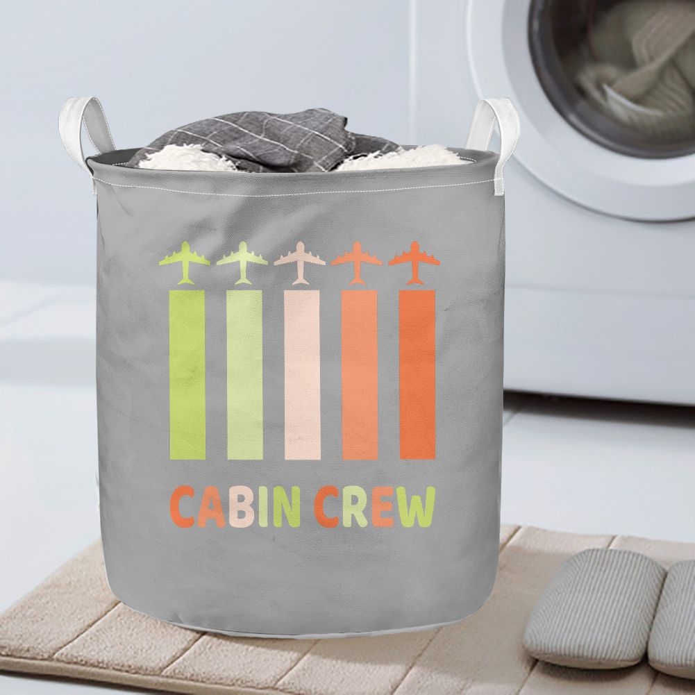 Colourful Cabin Crew Designed Laundry Baskets