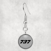 Thumbnail for 737 Flat Text Designed Earrings