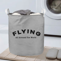 Thumbnail for Flying All Around The World Designed Laundry Baskets
