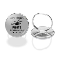 Thumbnail for People Fly Planes Pilots Fly Helicopters Designed Rings