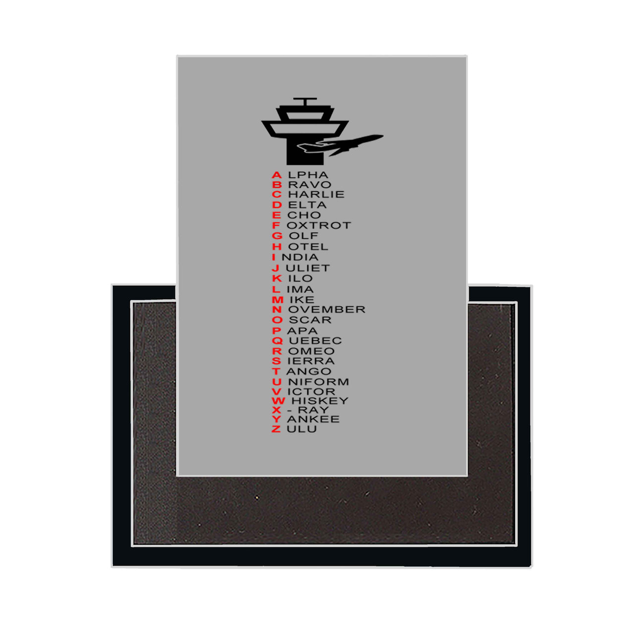 Aviation Alphabet Designed Magnets