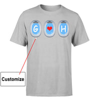 Thumbnail for Customizable PLANE WINDOWS HEART Designed T-Shirts