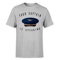 Thumbnail for Your Captain Is Speaking Designed T-Shirts
