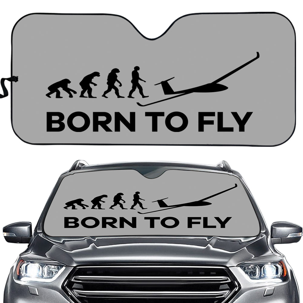 Born To Fly Glider Designed Car Sun Shade