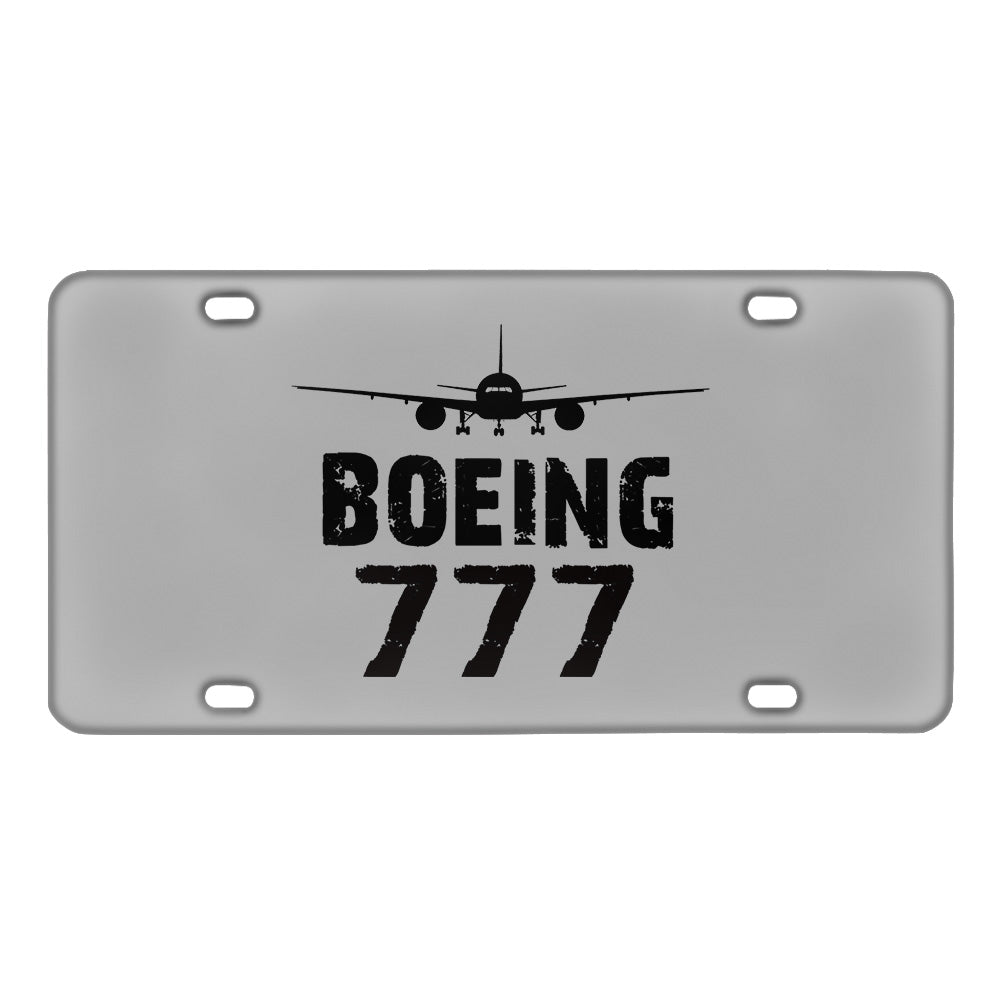 Boeing 777 & Plane Designed Metal (License) Plates