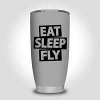 Thumbnail for Eat Sleep Fly Designed Tumbler Travel Mugs