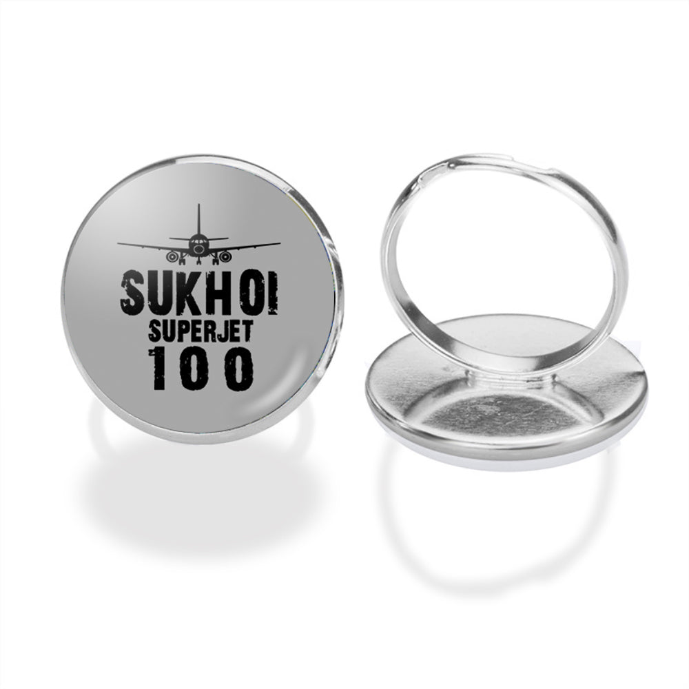 Sukhoi Superjet 100 & Plane Designed Rings