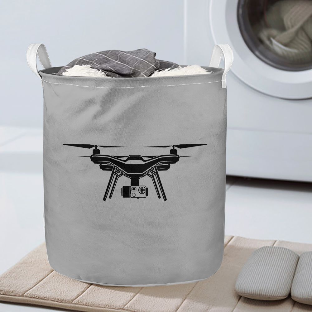 Drone Silhouette Designed Laundry Baskets