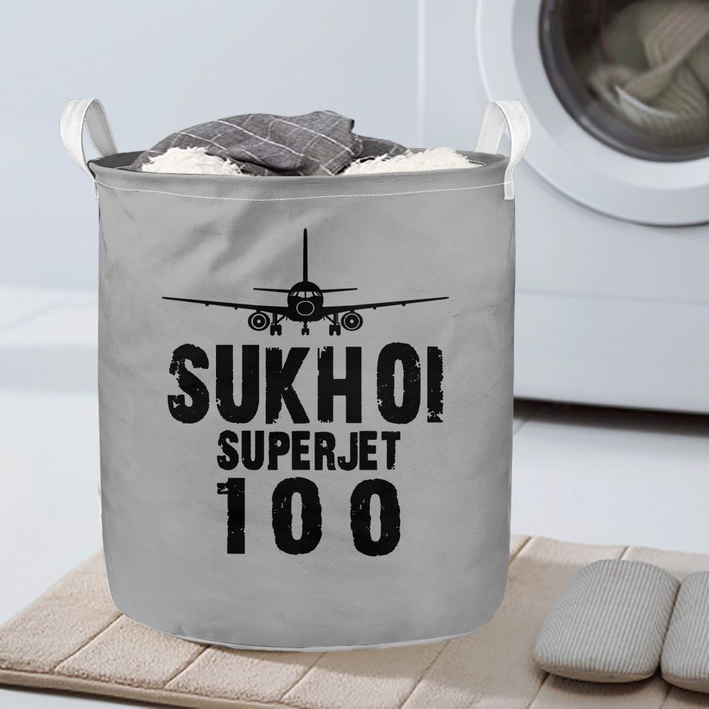 Sukhoi Superjet 100 & Plane Designed Laundry Baskets
