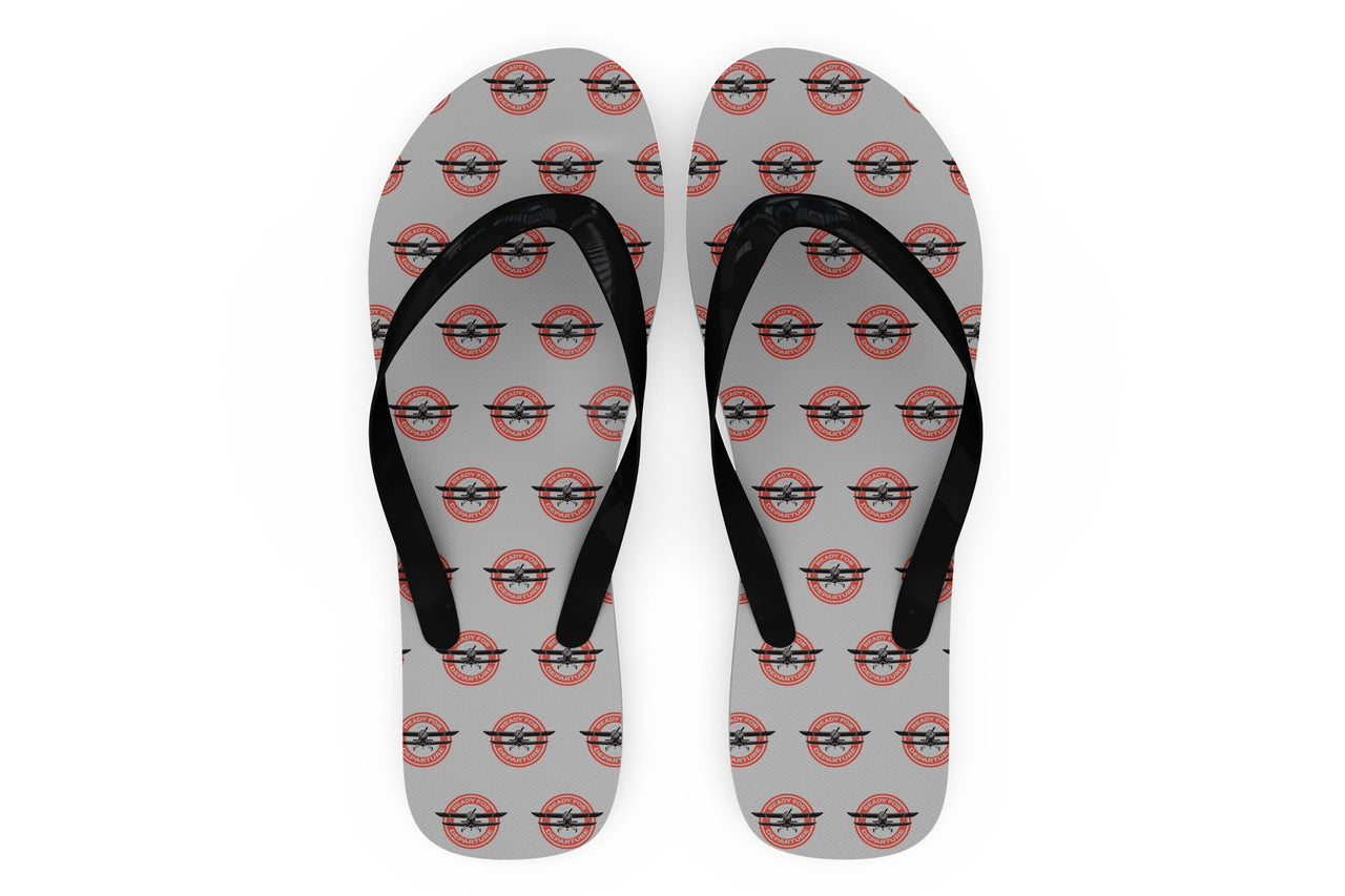 Ready for Departure Designed Slippers (Flip Flops)