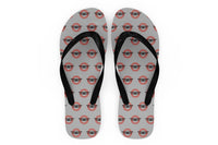 Thumbnail for Ready for Departure Designed Slippers (Flip Flops)