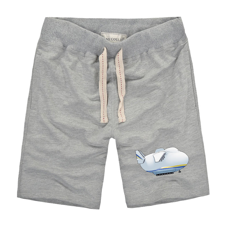 Antonov 225 Side Profile Designed Cotton Shorts