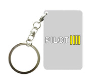 Thumbnail for Pilot & Stripes (4 Lines) Designed Key Chains