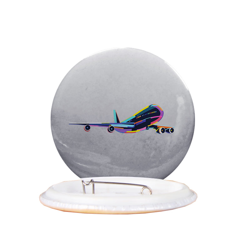 Multicolor Airplane Designed Pins