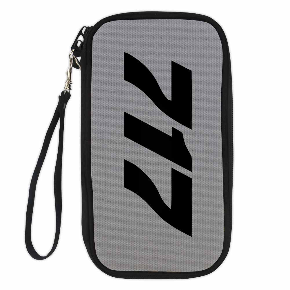 Boeing 717 Text Designed Travel Cases & Wallets