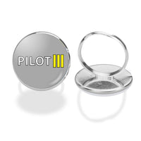 Thumbnail for Pilot & Stripes (3 Lines) Designed Rings
