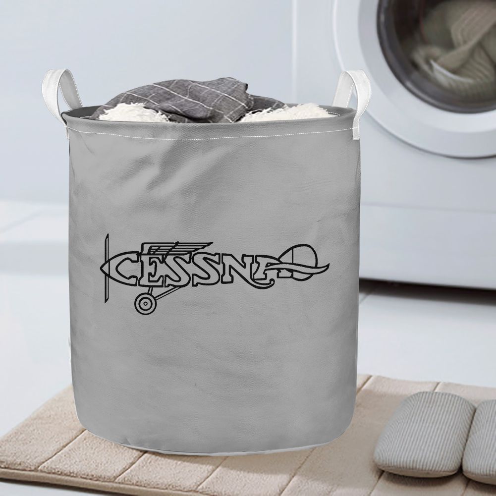 Special Cessna Text Designed Laundry Baskets
