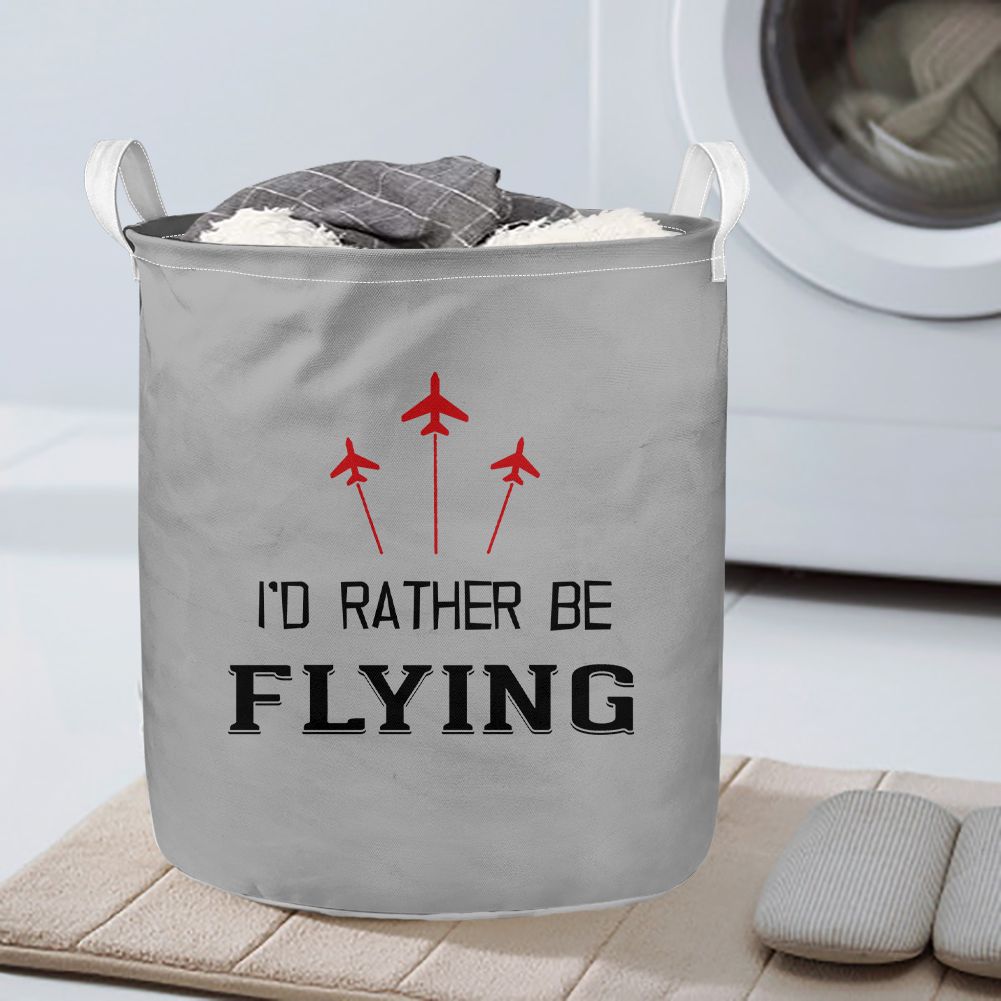 I'D Rather Be Flying Designed Laundry Baskets