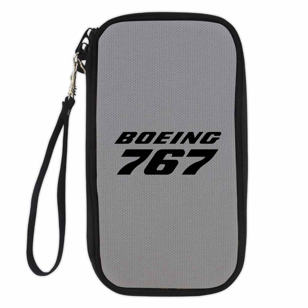 Boeing 767 & Text Designed Travel Cases & Wallets