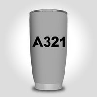 Thumbnail for A321 Flat Text Designed Tumbler Travel Mugs