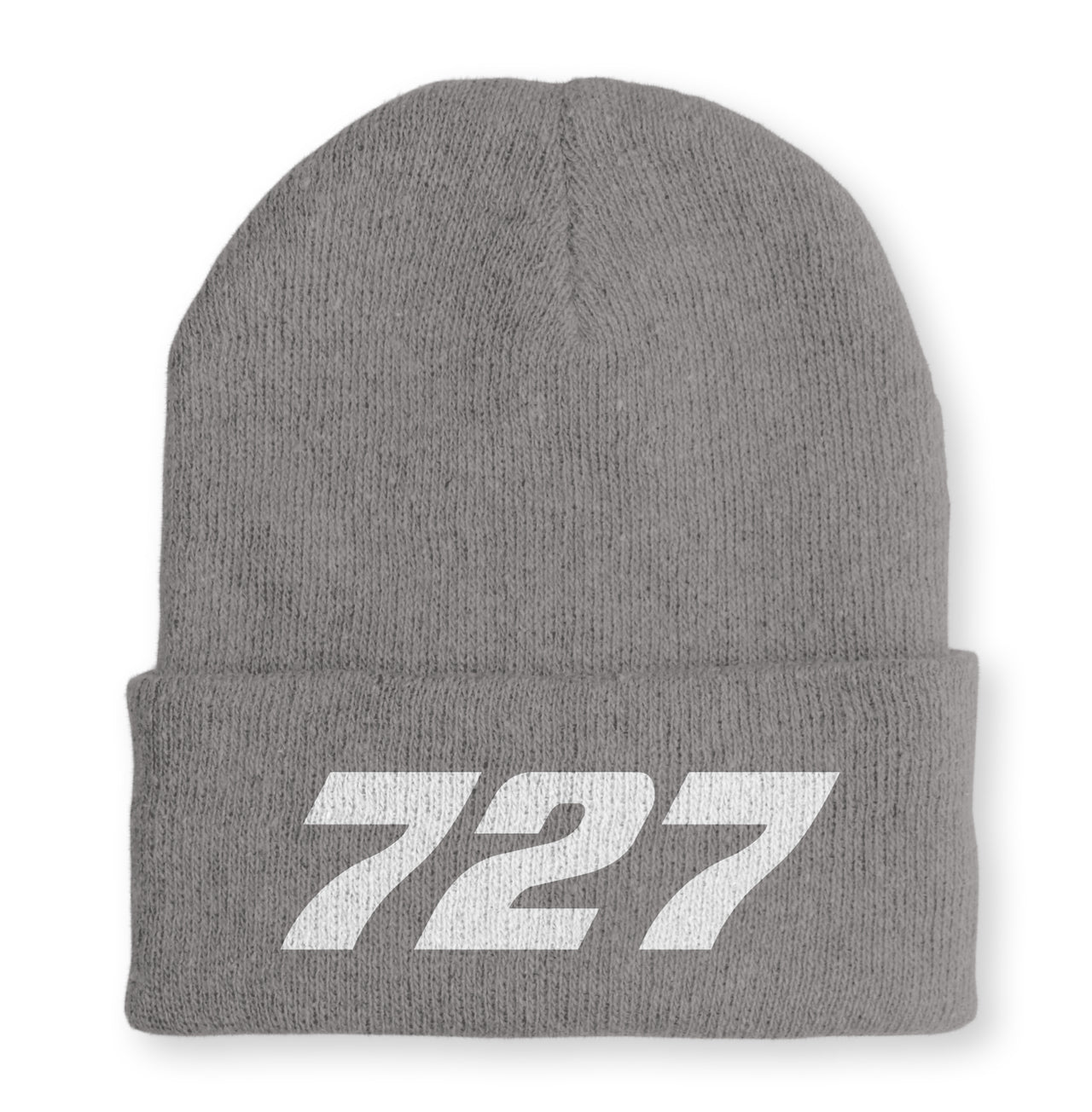 727 Flat Text Embroidered Beanies