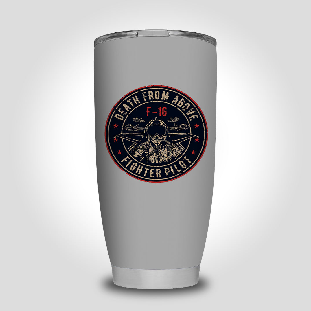 Fighter Jet 16 - Death From Above Designed Tumbler Travel Mugs