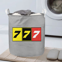 Thumbnail for Flat Colourful 777 Designed Laundry Baskets