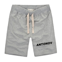 Thumbnail for Antonov & Text Designed Cotton Shorts
