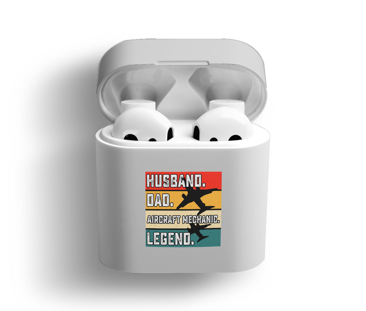 Husband & Dad & Aircraft Mechanic & Legend Designed AirPods Cases