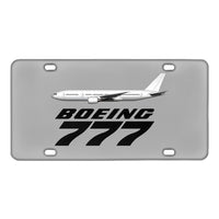 Thumbnail for The Boeing 777 Designed Metal (License) Plates
