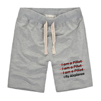 Thumbnail for I Fly Airplanes Designed Cotton Shorts