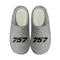 Thumbnail for 757 Flat Text Designed Cotton Slippers