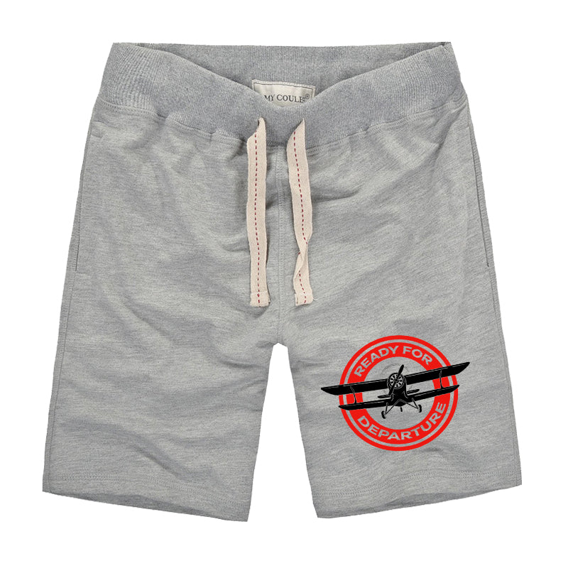 Ready for Departure Designed Cotton Shorts