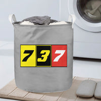 Thumbnail for Flat Colourful 737 Designed Laundry Baskets