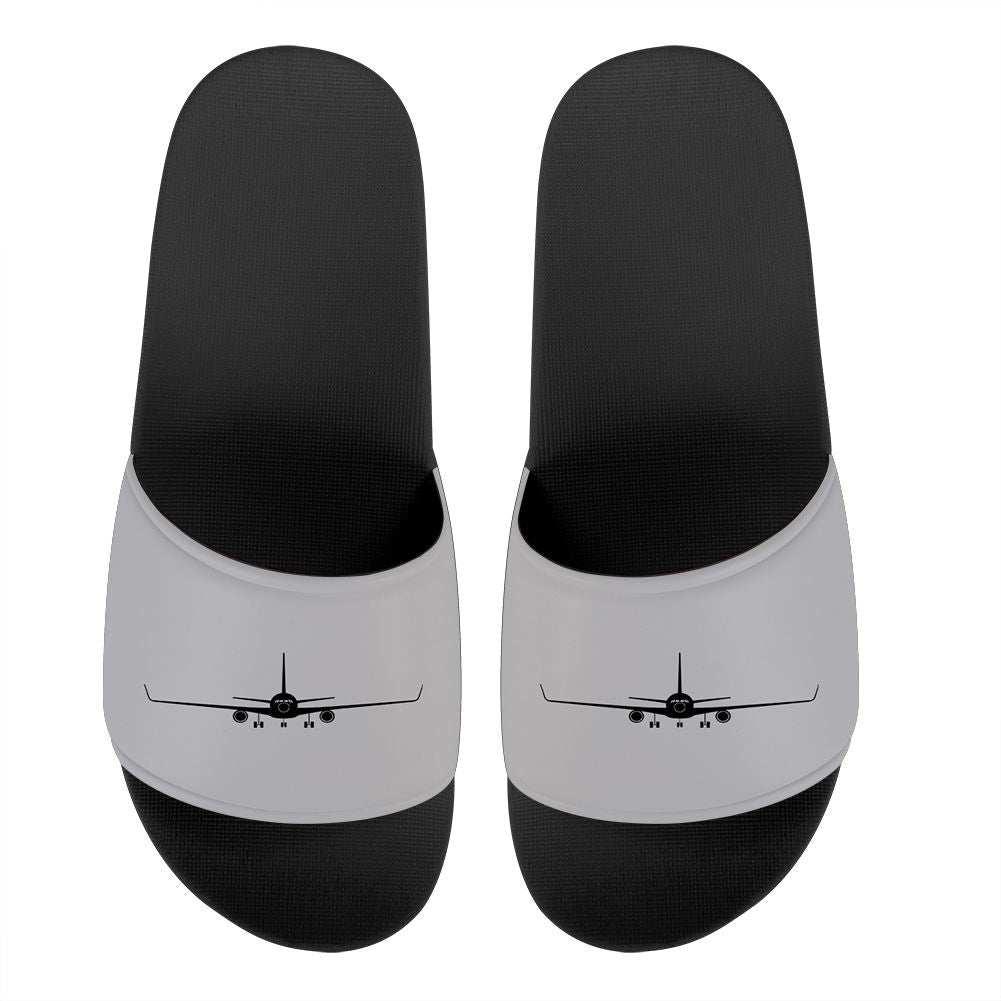 Boeing 767 Silhouette Designed Sport Slippers