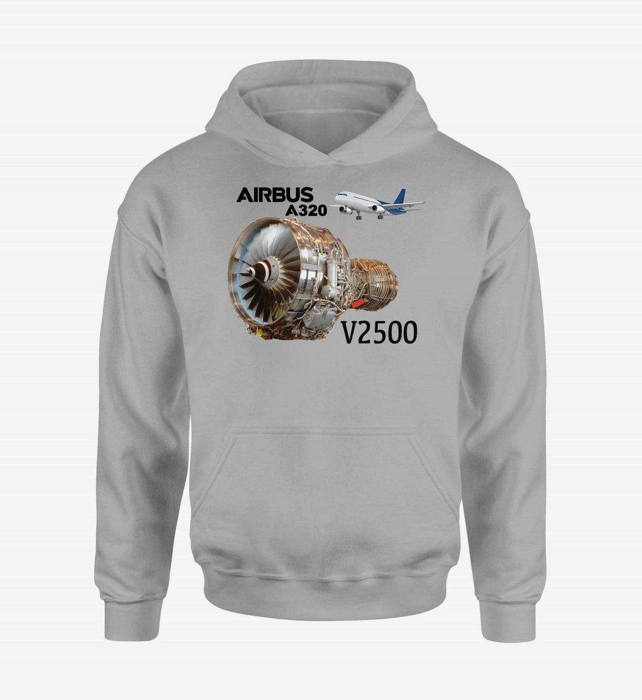 Airbus A320 & V2500 Engine Designed Hoodies