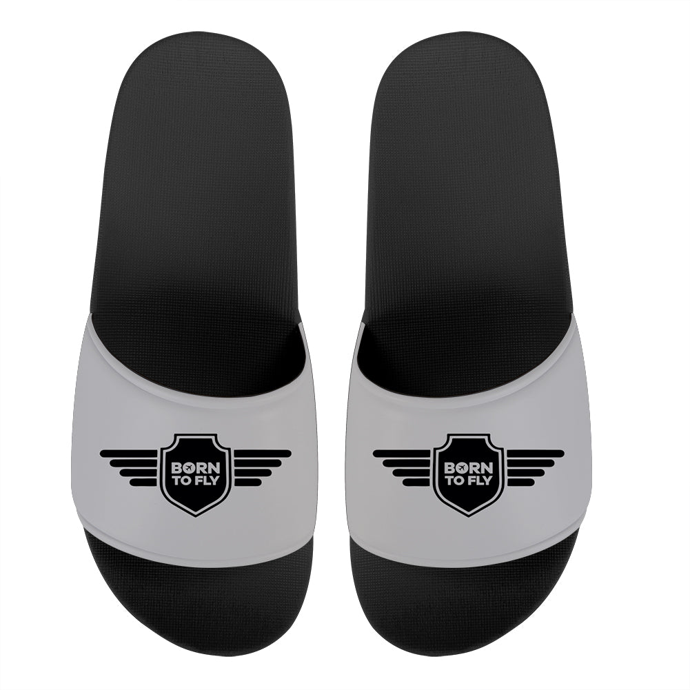 Born To Fly & Badge Designed Sport Slippers