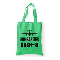Thumbnail for Bombardier Dash-8 & Plane Designed Tote Bags