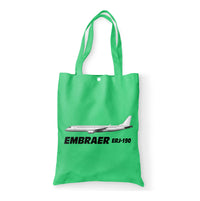 Thumbnail for The Embraer ERJ-190 Designed Tote Bags